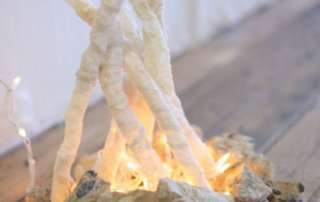 Костёр из недорогой светодиодной гирлянды